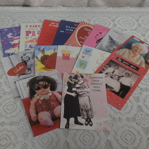 Valentines Day Cards 15 Various Brand New with Envelopes - Picture 1 of 13